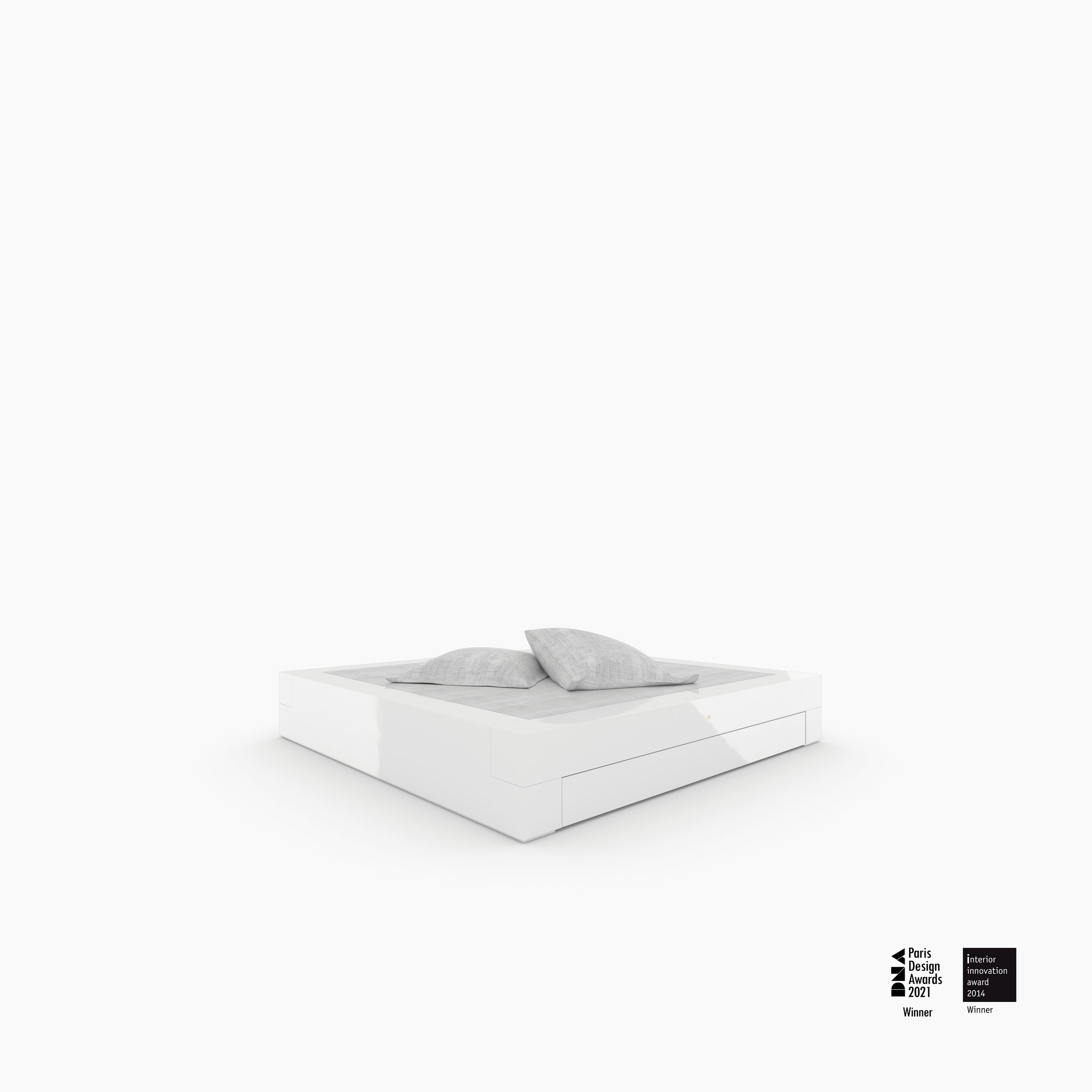 Bett quadratisch weiss contemporarydesign Schlafzimmer interior ispiration Betten FS 2 FELIX SCHWAKE