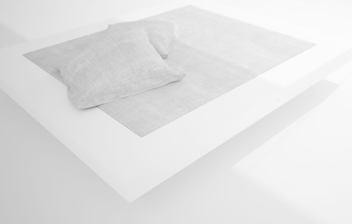 DESIGN BETT II modern weiss Bett SchwebendLuxus puristisches Interior Design RECHTECK
