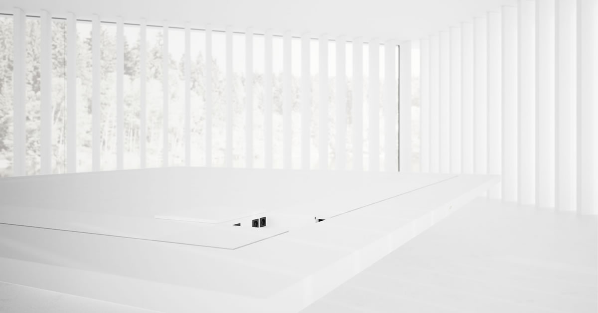 DESIGN KONFERENZTISCH IV modern Weisse Konferenztisch AnlageLuxus puristisches Interior Design RECHTECK