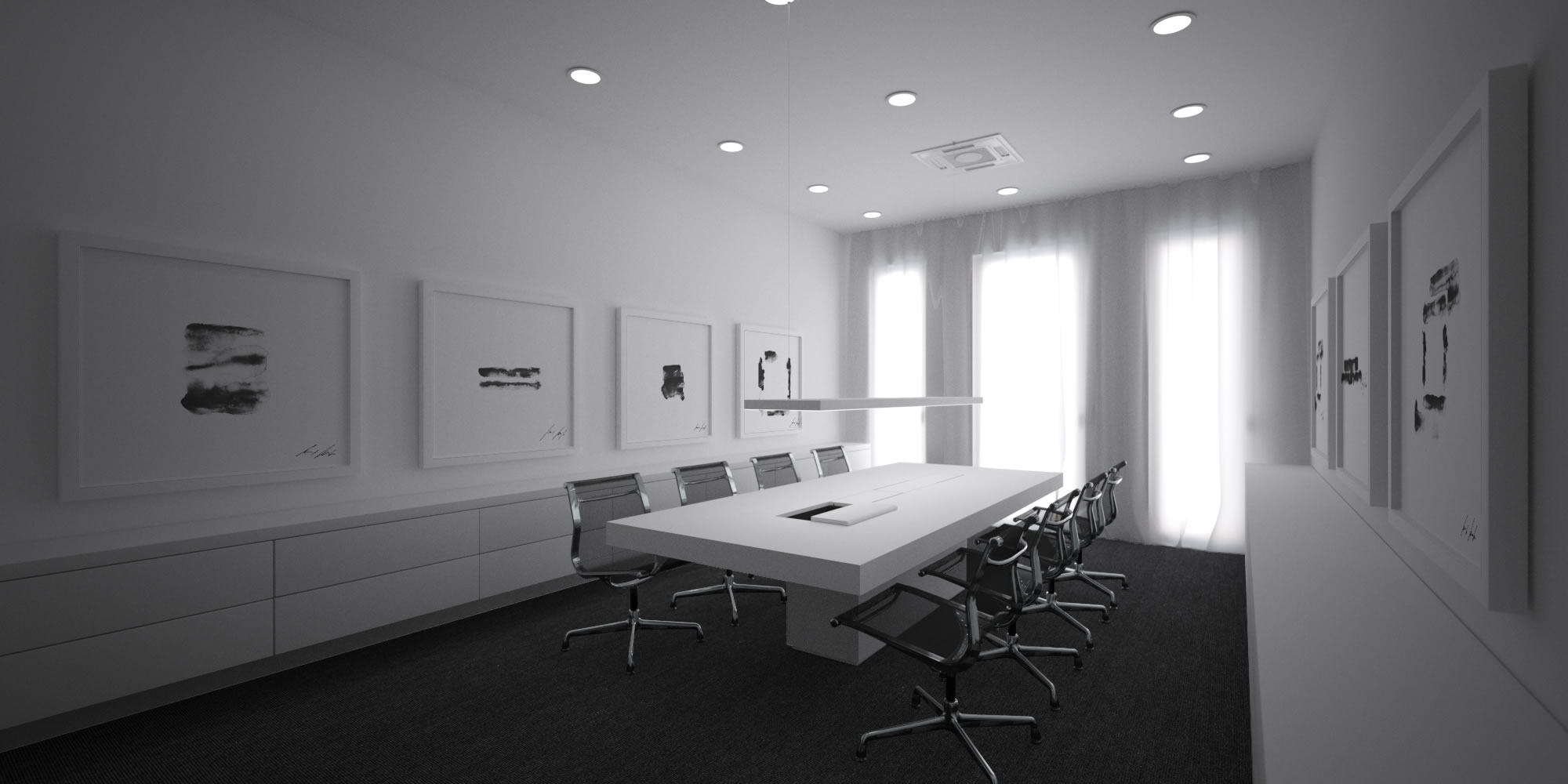 Design Boardroom Beschrechungsraum Konferenzraum exklusiver Design Konferenztisch Besprechungstisch RECHTECK