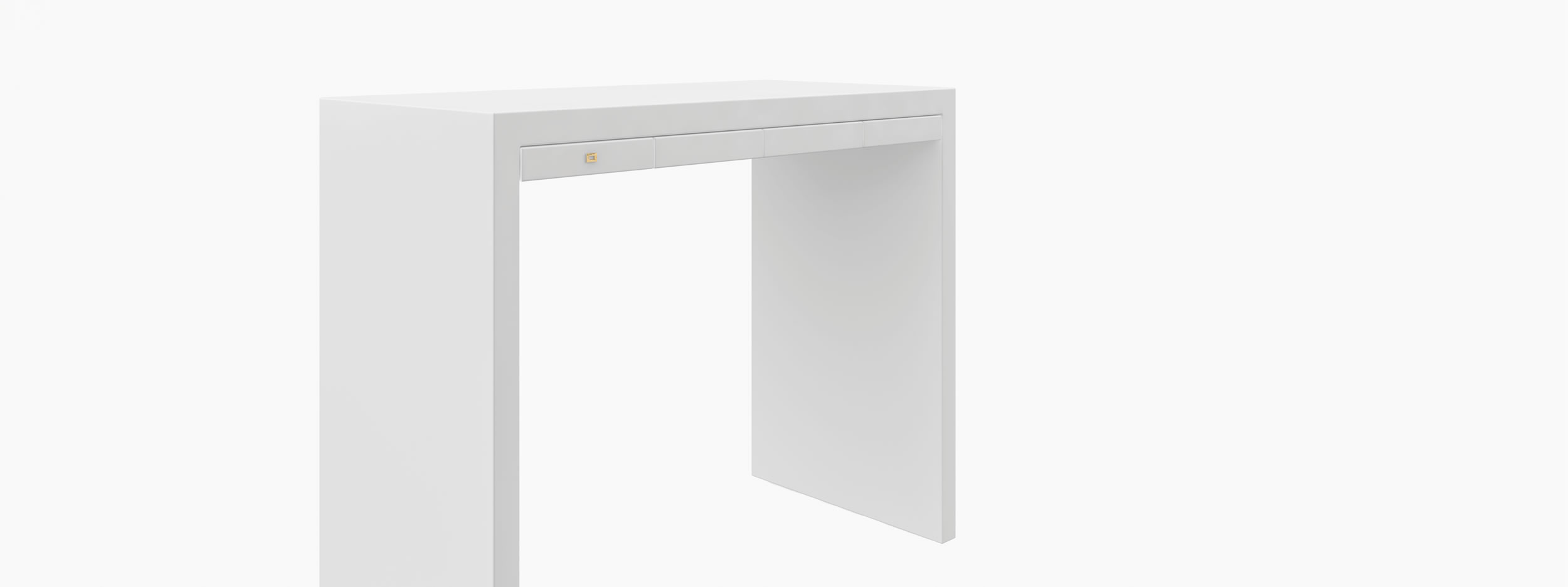 Konsole rechteckig weiss all white Buero art furniture Konsolen FS 26 FELIX SCHWAKE RECHTECK