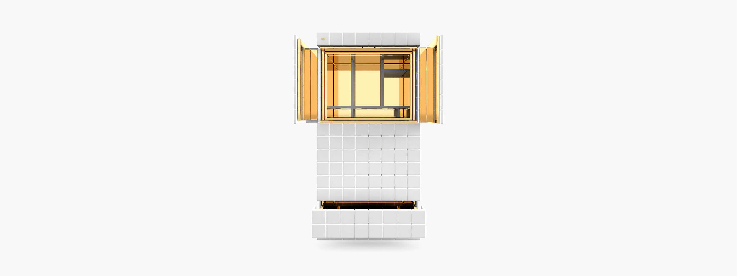 Schrank aus Kuben weiss contemporaryart Wohnzimmer interior design Schraenke FS 148 FELIX SCHWAKE RECHTECK