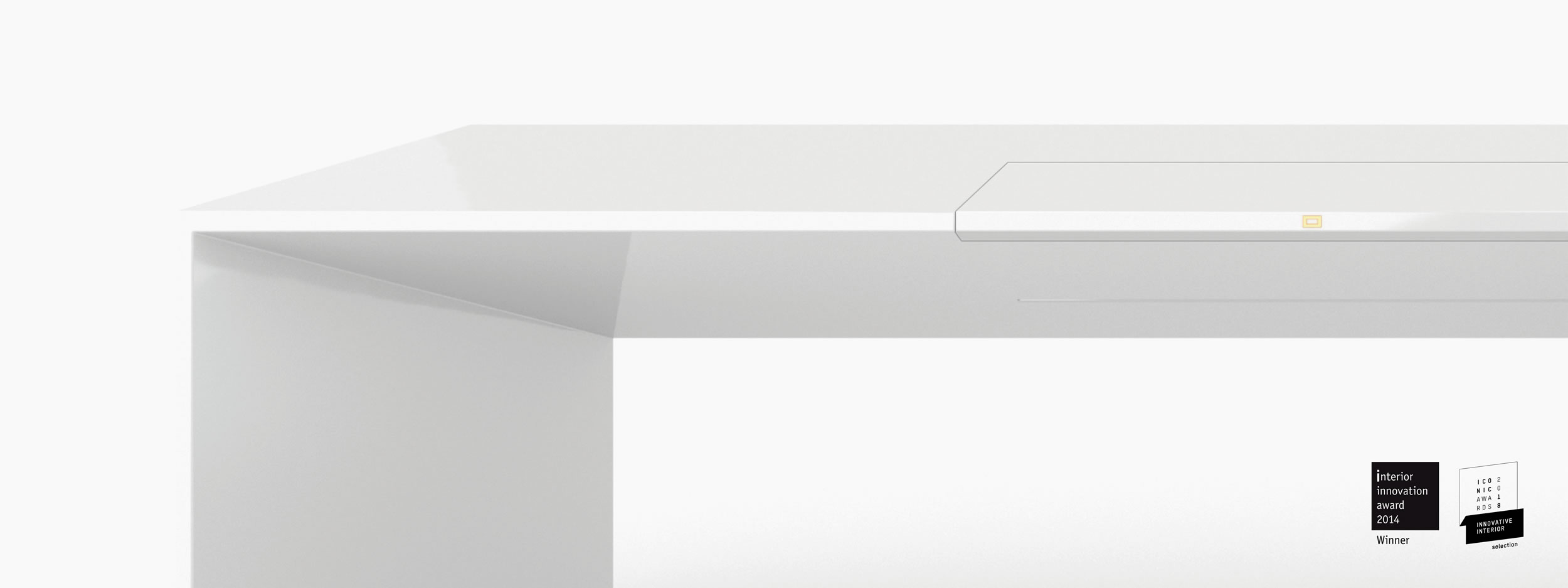 Schreibtisch rechteckig weiss white spaces Chefzimmer collectible design Schreibtische FS 89 FELIX SCHWAKE RECHTECK