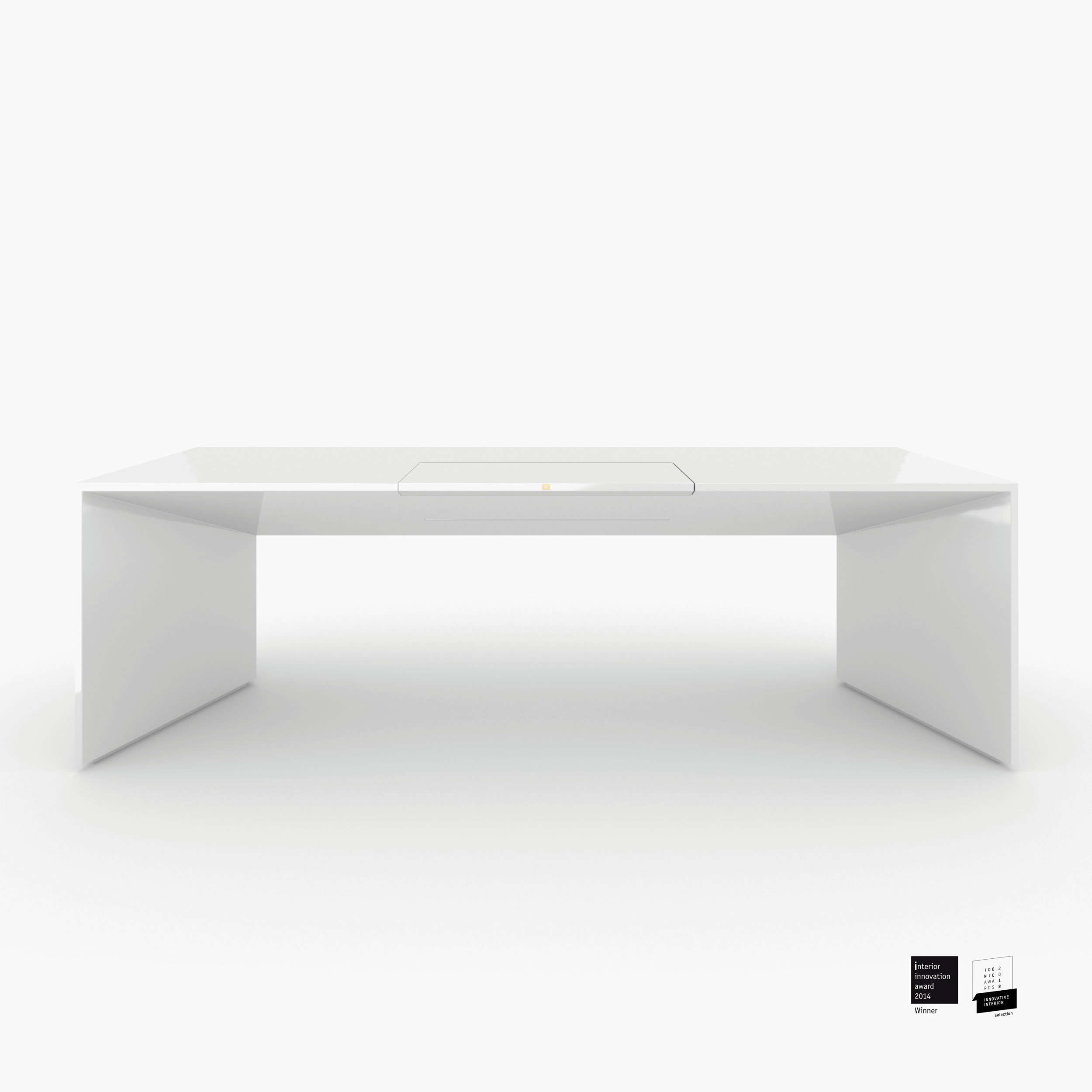 Schreibtischig weiss all white Chefzimmer art furniture Schreibtische FS 89 FELIX SCHWAKE