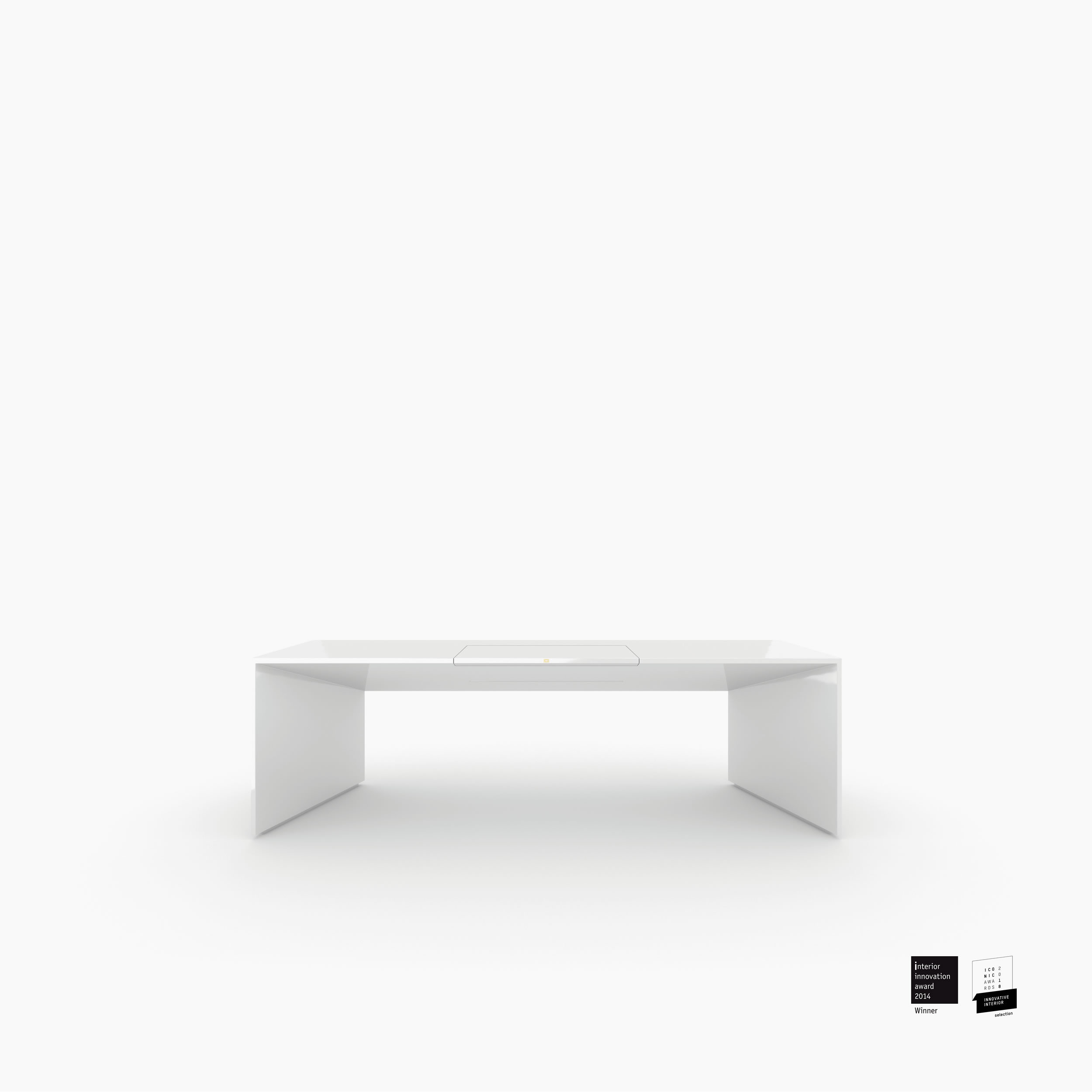 Schreibtischig weiss white room Chefzimmer sculptural furniture Schreibtische FS 89 FELIX SCHWAKE