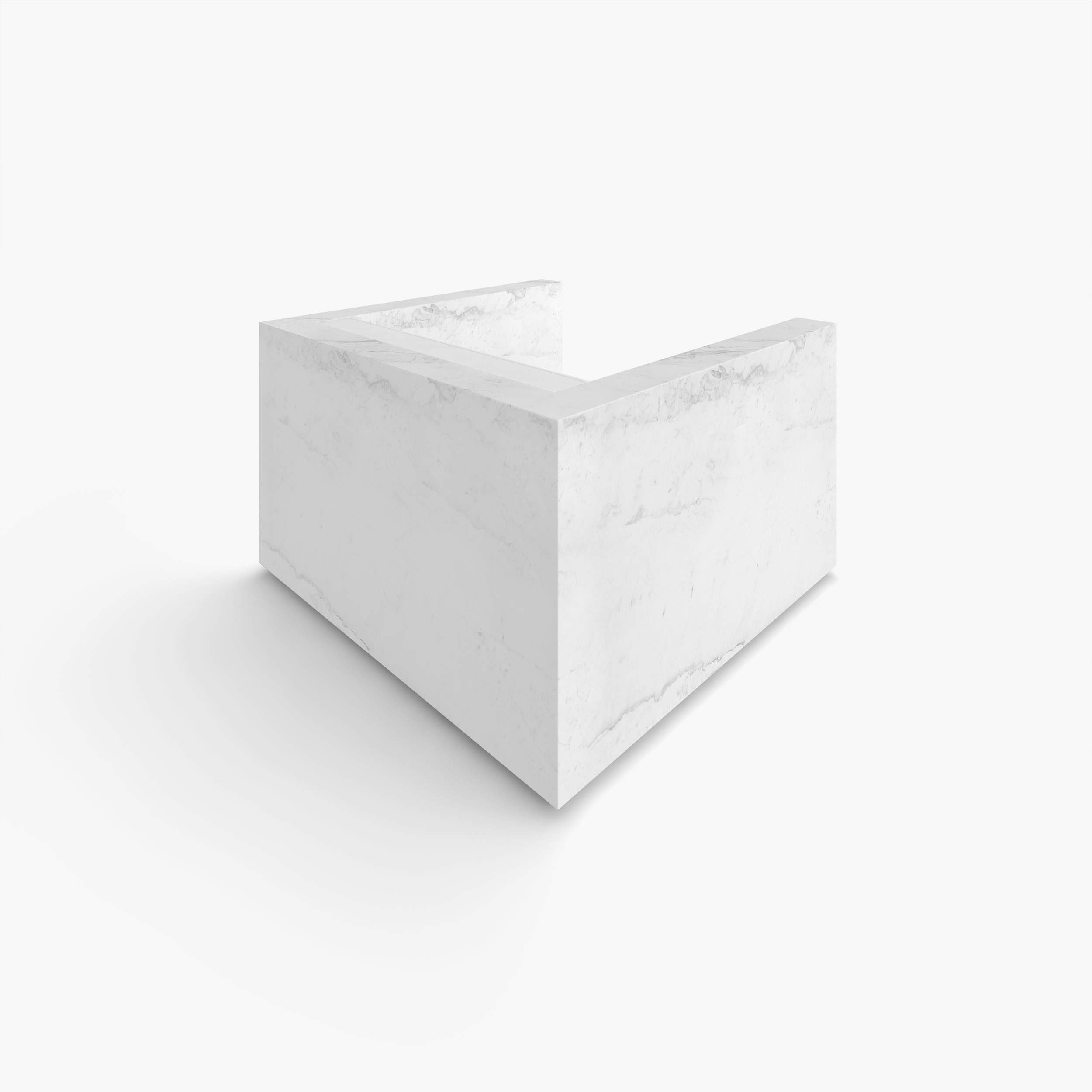 Sessel Limited Edition Luxus Design Marmor Weiss Felix Schwake 20 403 RECHTECK