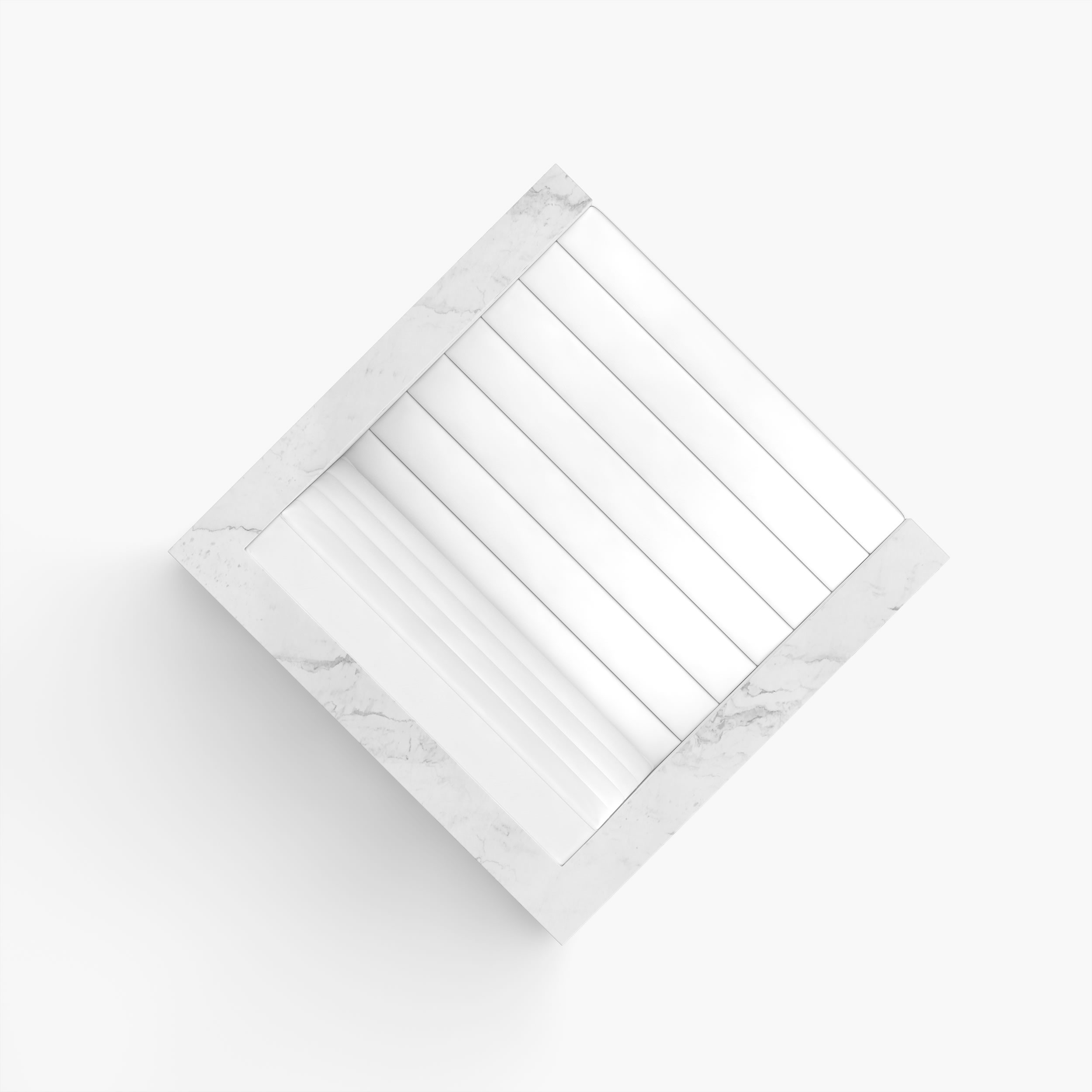 Sessel Minimalism Collectible Design Marmor Weiss Felix Schwake 20 403 RECHTECK