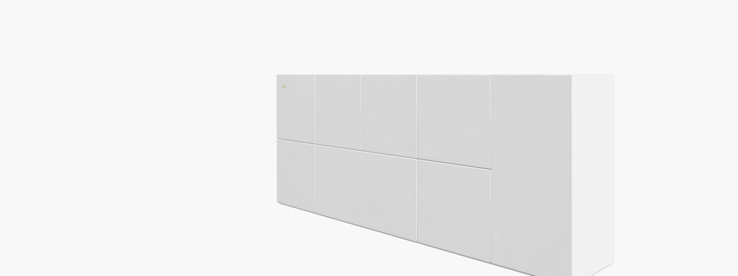 Sideboard aus Kuben weiss residentialdesign Wohnzimmer collectors Konsolen  Sideboards FS 21 a FELIX SCHWAKE RECHTECK