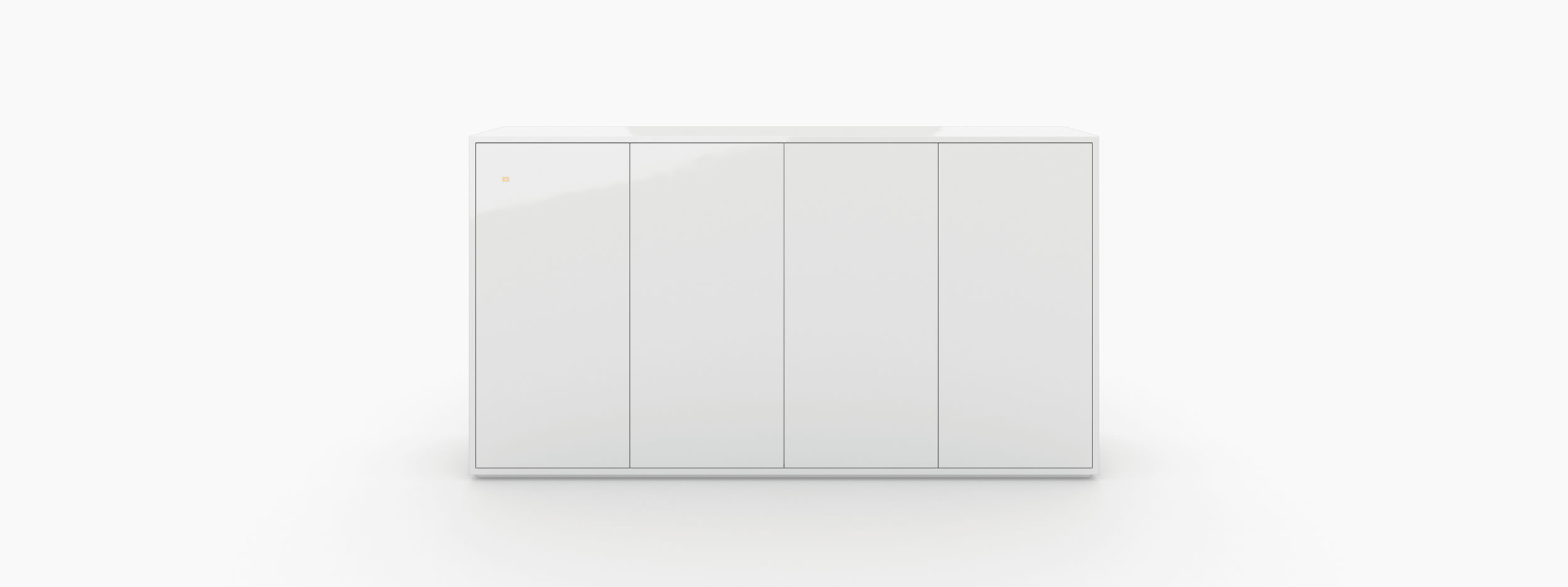 Sideboard quader weiss all white Buero art furniture Sideboards FS 64 FELIX SCHWAKE RECHTECK