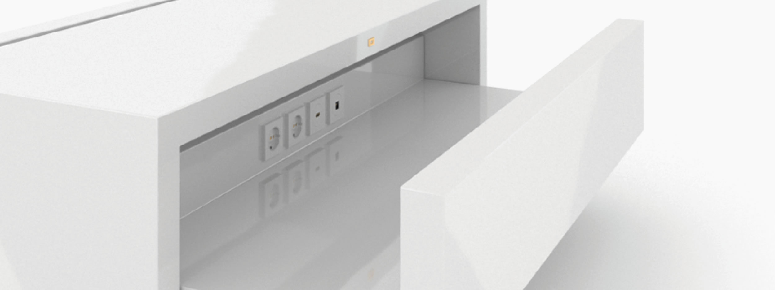 Sideboard quader weiss white furniture Buero bespokedesign Sideboards FS 50 FELIX SCHWAKE RECHTECK