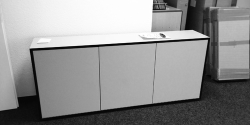 bueromoebel design modern stylish cool weiss schwarz robust sekretariat office rechteck 10