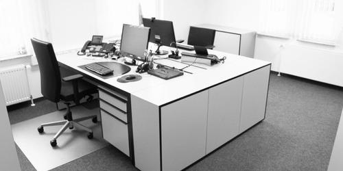 bueromoebel design modern stylish cool weiss schwarz robust sekretariat office rechteck 6