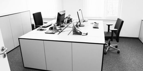 bueromoebel design modern stylish cool weiss schwarz robust sekretariat office rechteck 7