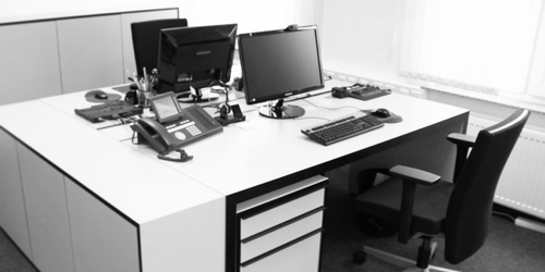 bueromoebel design modern stylish cool weiss schwarz robust sekretariat office rechteck 8