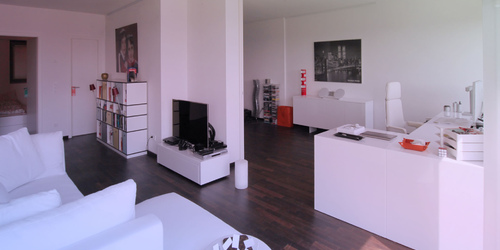 wohnzimmer moebel design style cool modern weiss lack hochglanz exklusiv loft apartment rechteck 17
