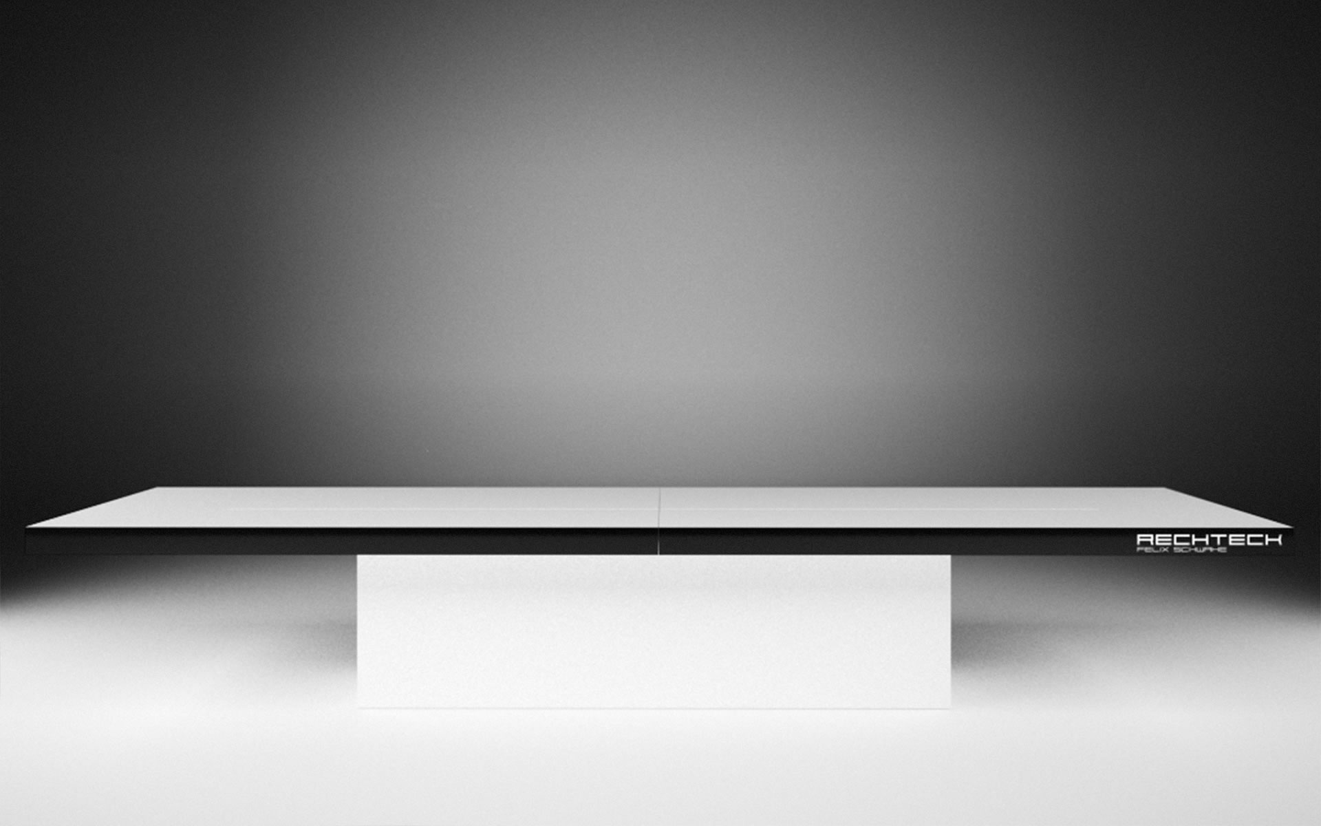 konferenztisch schwarz weiss rechteckig minimalistisch luxus