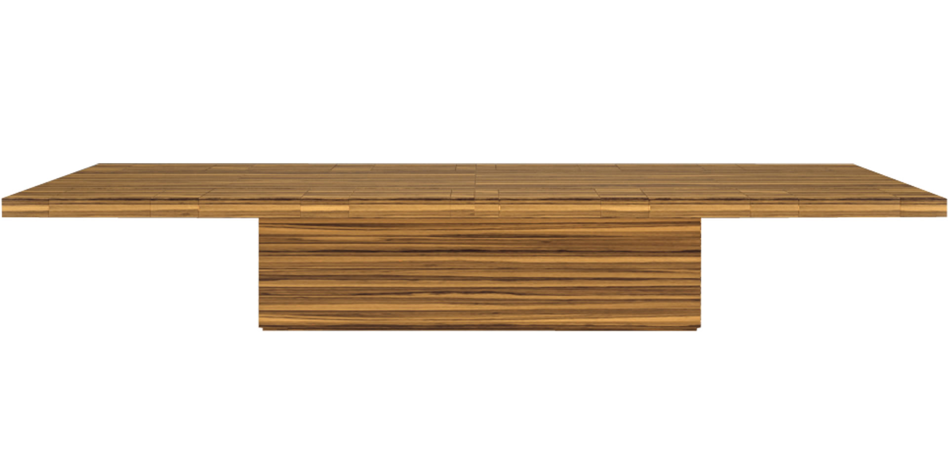 Konferenztisch modernes Design Holz hell Zebrano Luxus edel