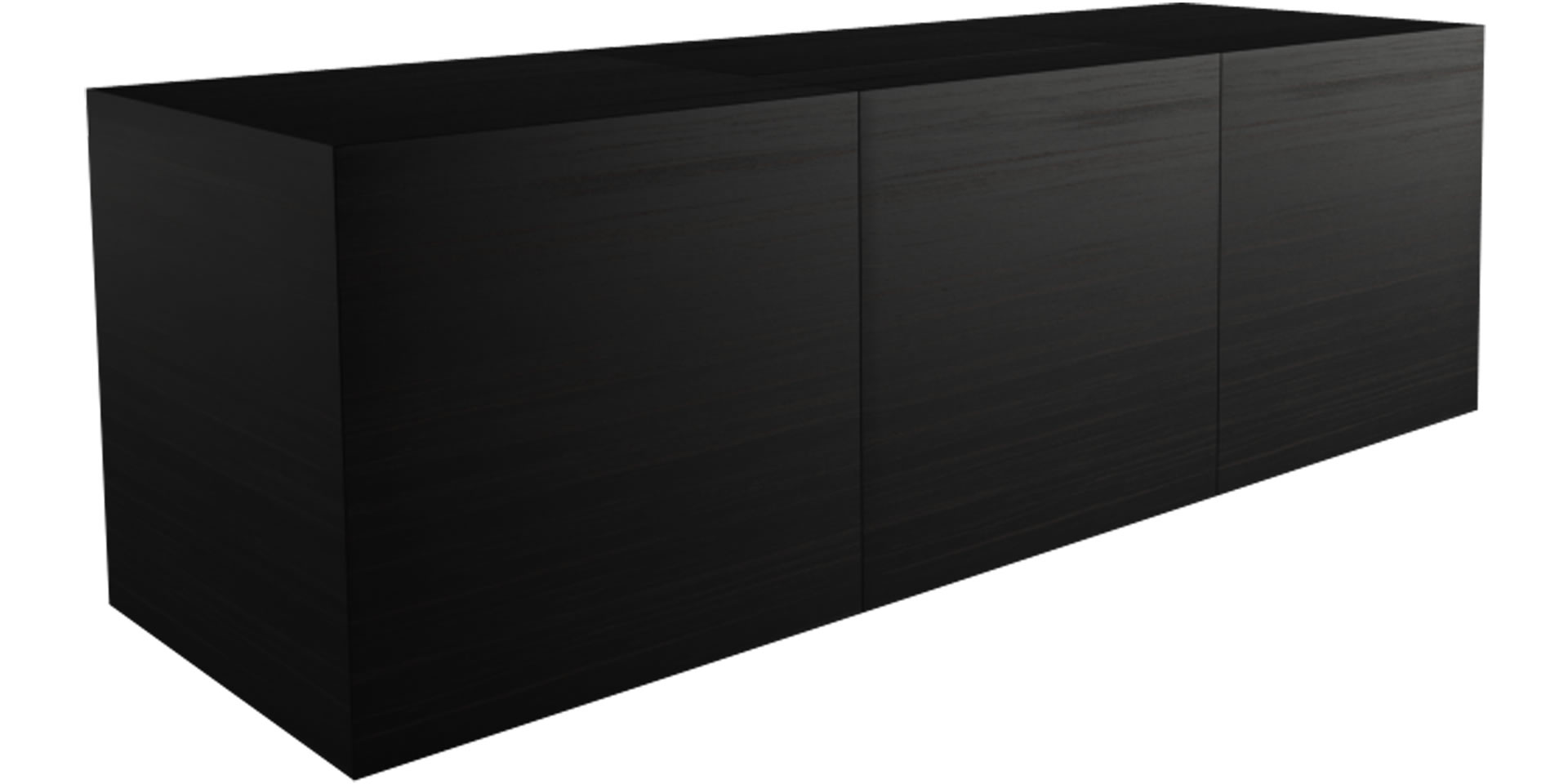 Schreibtisch dunkles Ebenholz edel minimalistisch